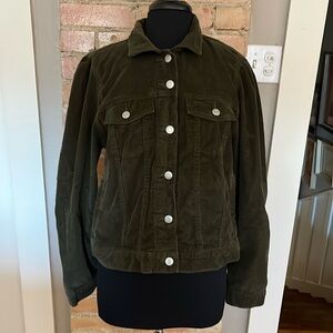 Gap army green corduroy XL women’s jackett